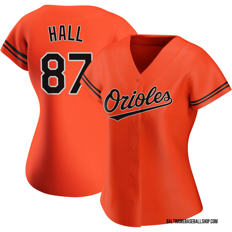 Men Baltimore Orioles Custom Replica Alternate Team Orange Jersey