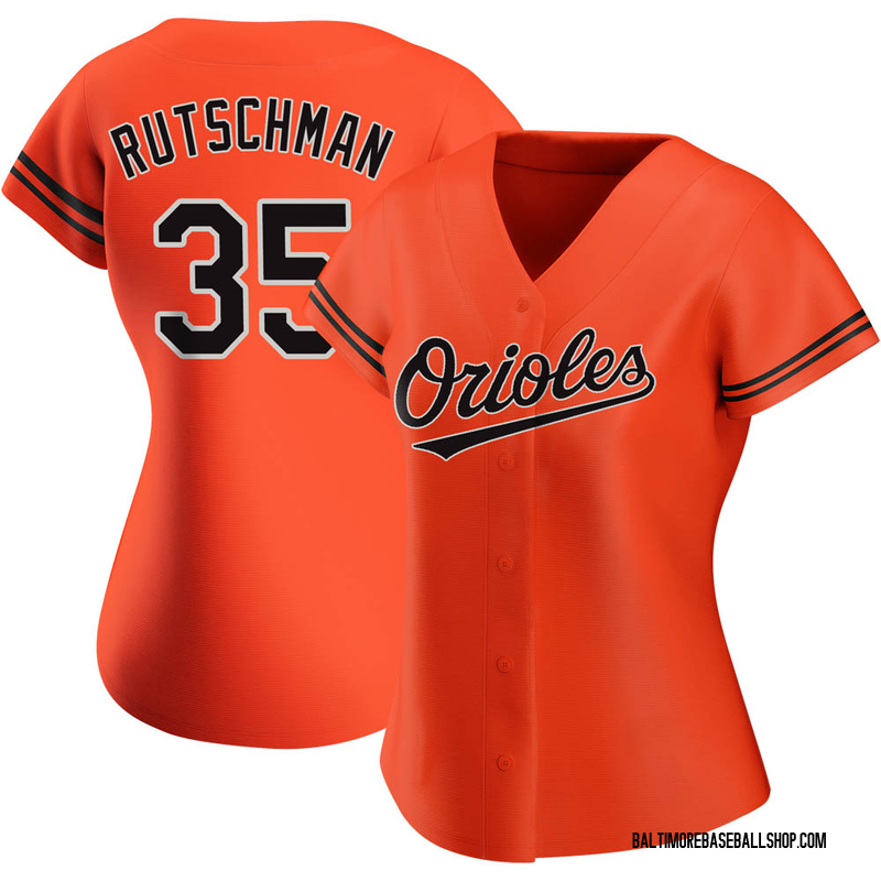 Women's Adley Rutschman Baltimore Orioles Authentic Orange Alternate Jersey