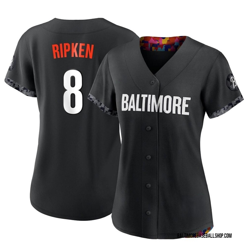 Cal Ripken Men's Baltimore Orioles 1989 Throwback Jersey - Orange Authentic