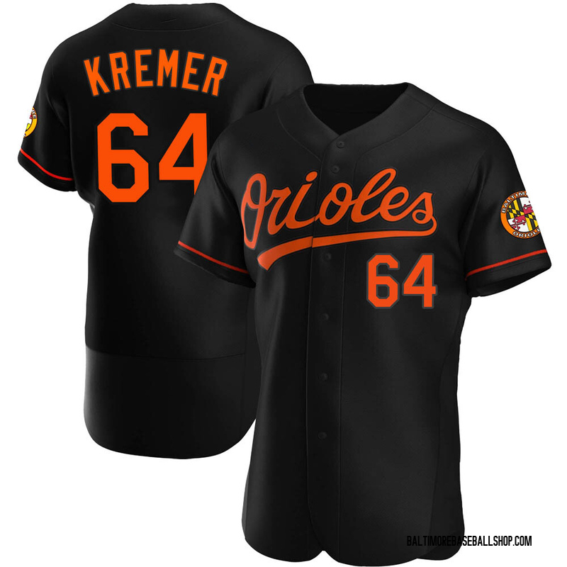 Dean Kremer Men's Baltimore Orioles Alternate Jersey - Orange Authentic