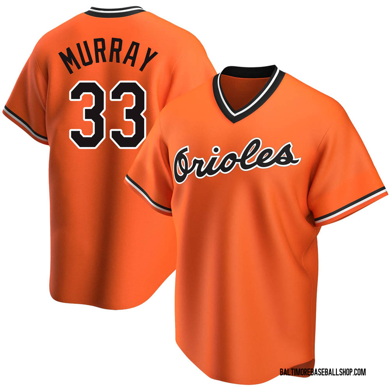 Men's Baltimore Orioles 33 Eddie Murray Orange Alternate Jersey