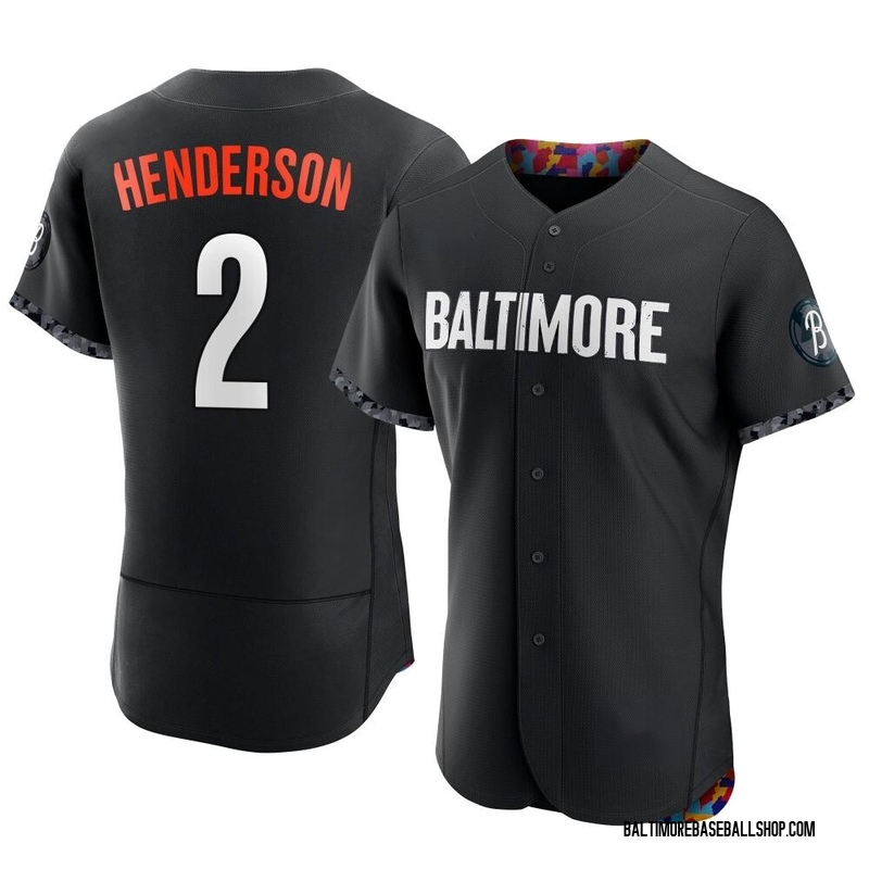 Gunnar Henderson Men's Baltimore Orioles 2023 City Connect Jersey - Black  Authentic