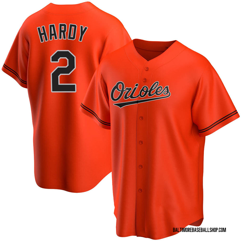 J.J. Hardy Men's Baltimore Orioles Alternate Jersey - Orange Replica