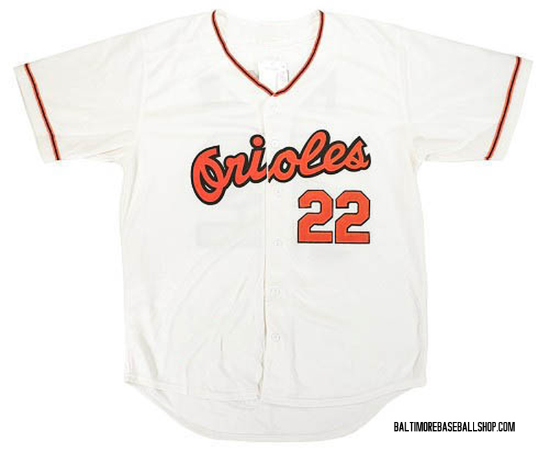 Men's Mitchell and Ness Jim Palmer Baltimore Orioles Replica Cream  Throwback Jersey