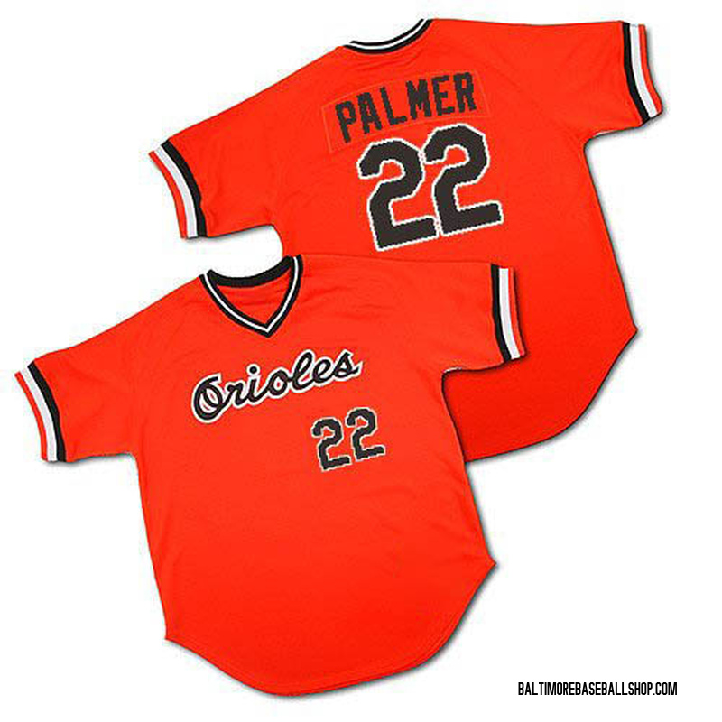 Jim Palmer Baltimore Orioles Orange Throwback Jersey