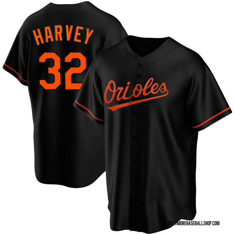Matt Harvey Men's Baltimore Orioles Alternate Jersey - Black Replica