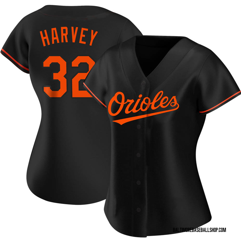 Matt Harvey Women's Baltimore Orioles Alternate Jersey - Black Authentic