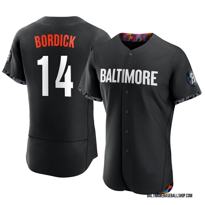 Mike Bordick Men's Baltimore Orioles Alternate Jersey - Black