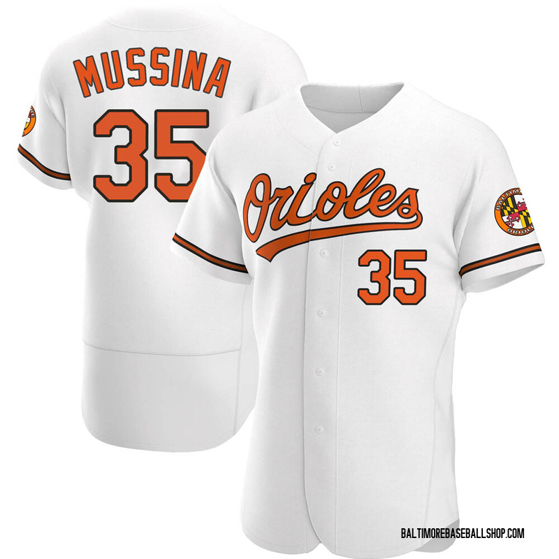 Mike Mussina Men's Baltimore Orioles Home Jersey - White Replica