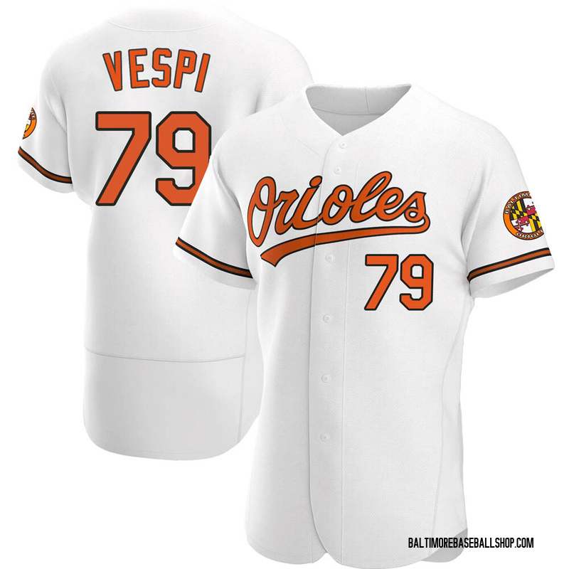 Nick Vespi Men's Baltimore Orioles Alternate Jersey - Orange Authentic