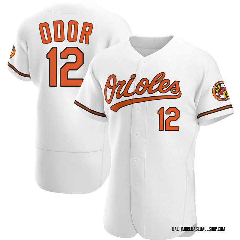 Rougned Odor Men's Baltimore Orioles Home Jersey - White Authentic